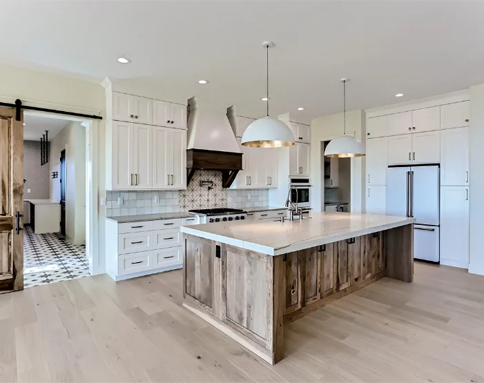 kitchen with white cabinetry from Loveland Design